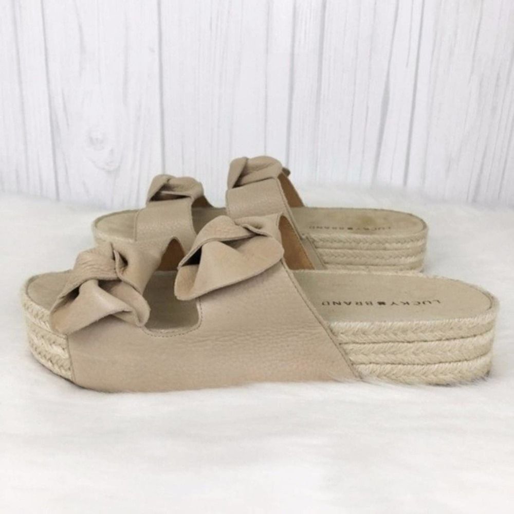 LUCKY
BRAND Izbremma Leather Espadrille Wedge - Picture 5 of 8